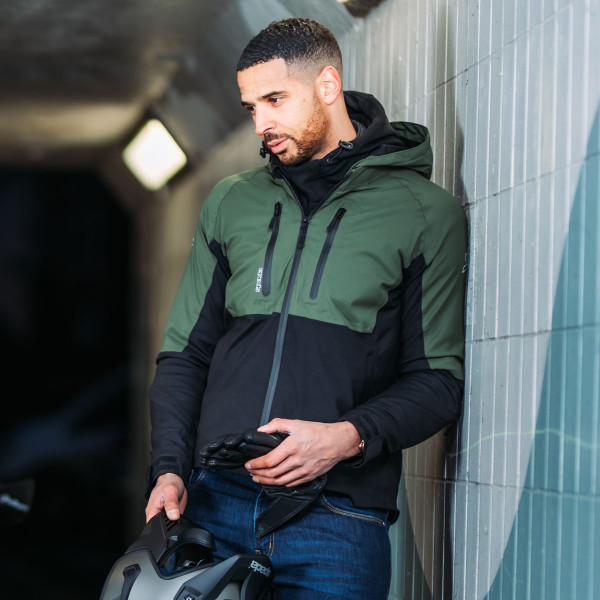 Spada Spada joe ce jacket black green small